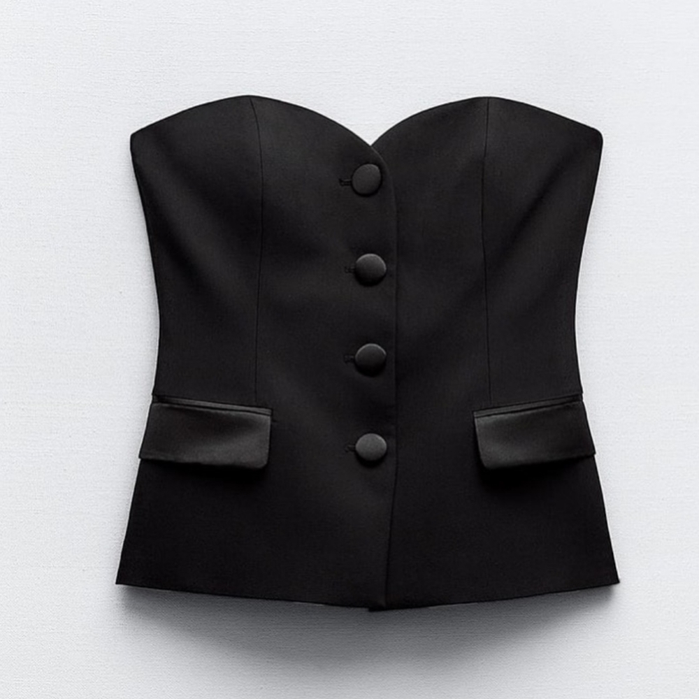 NWT Commense Button Down Tube Top